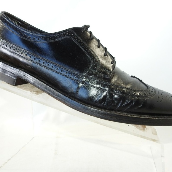 Florsheim Size 10.5 B Black Wingtip Oxford C3A A13 main image 4